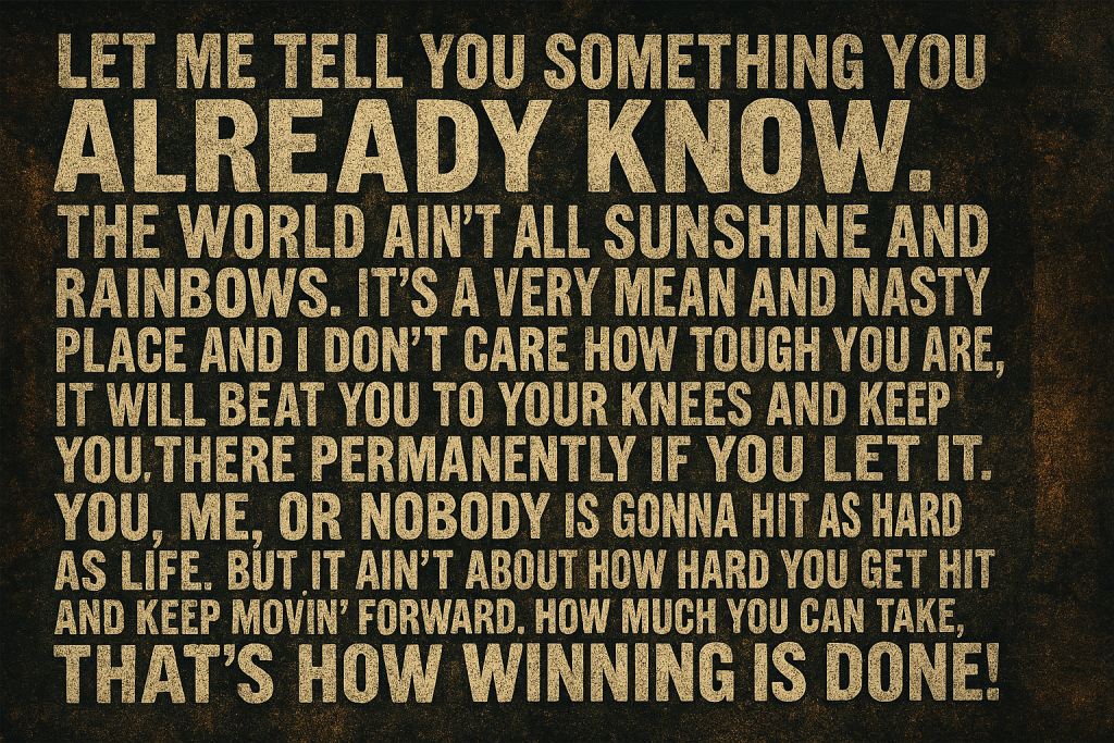 Full Script of Rocky's Speech to His Son